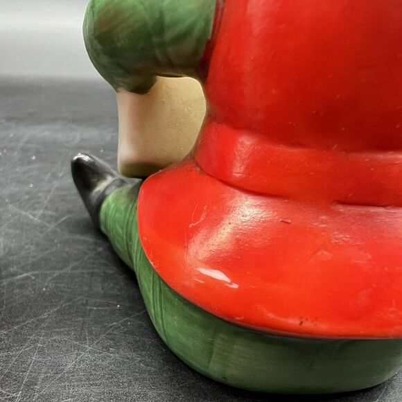 Vintage Homco Christmas Elves Figurines Santa’s Elf Toy Makers # 5205 Set of 3 - Picture 7 of 15